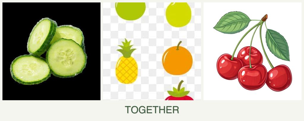 Can you plant cucumbers, pears and cherries together?