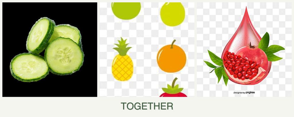 Can you plant cucumbers, pears and pomegranates together?