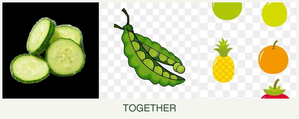 Can you plant cucumbers, peas and pears together?