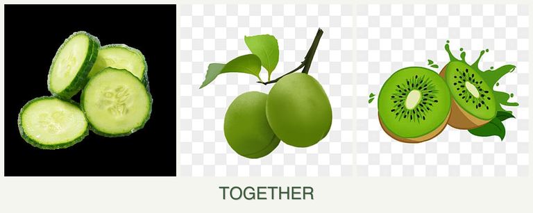Can you plant cucumbers, plums and kiwi together?