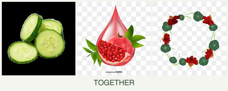 Can you plant cucumbers, pomegranates and nasturtiums together?