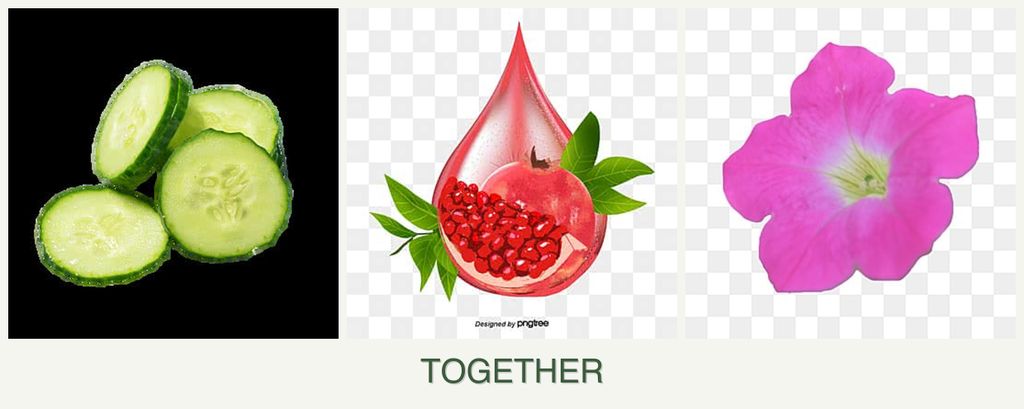 Can you plant cucumbers, pomegranates and petunias together?