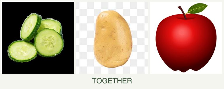 Can you plant cucumbers, potatoes and apples together?