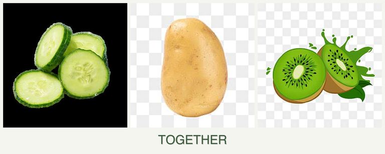 Can you plant cucumbers, potatoes and kiwi together?