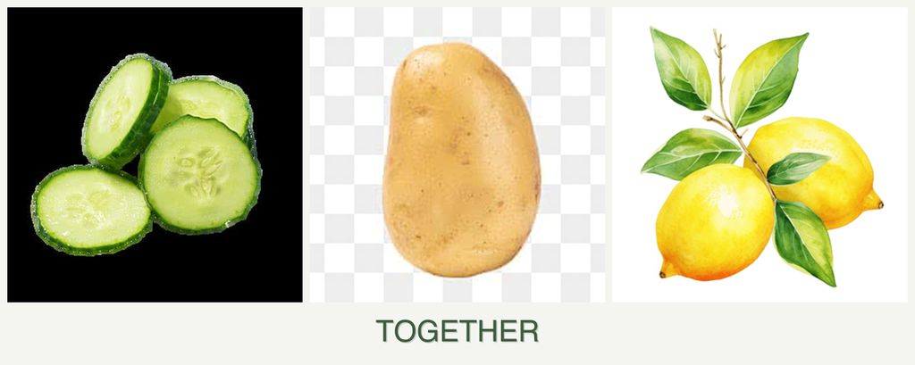Can you plant cucumbers, potatoes and lemons together?