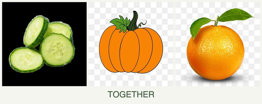 Can you plant cucumbers, pumpkin and oranges together?