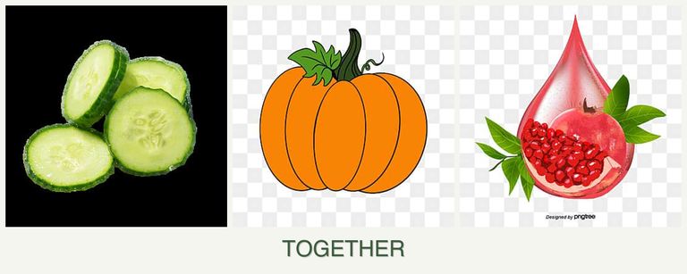 Can you plant cucumbers, pumpkin and pomegranates together?
