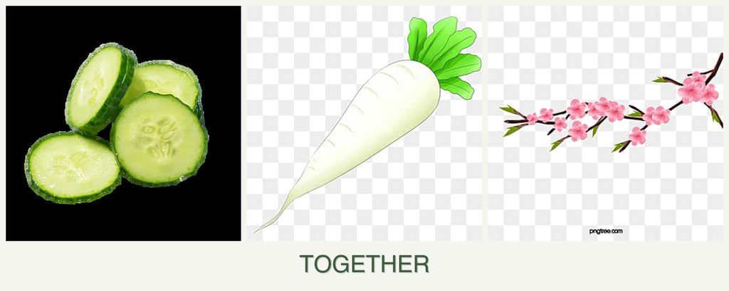 Can you plant cucumbers, radishes and peaches together?