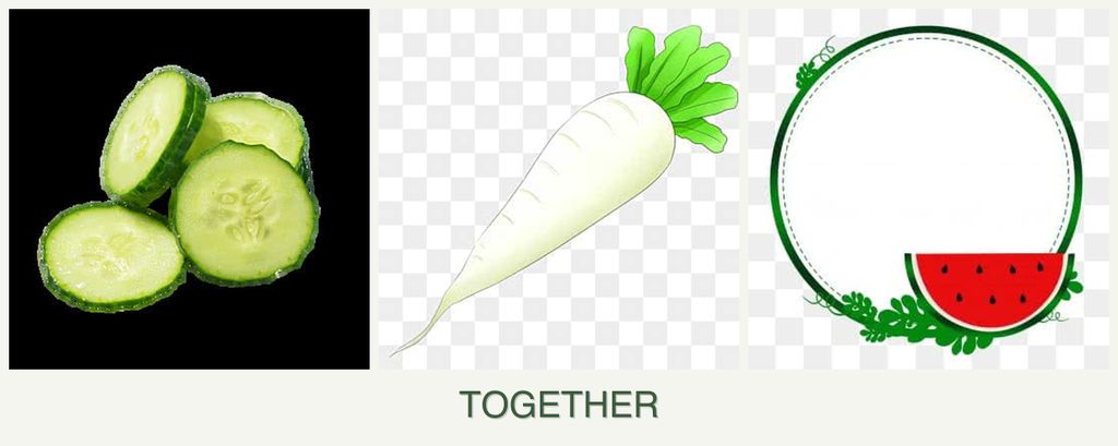 Can you plant cucumbers, radishes and watermelons together?