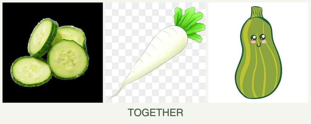Can you plant cucumbers, radishes and zucchini together?