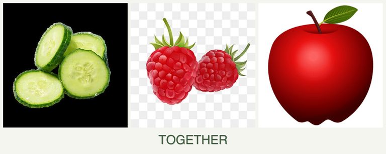 Can you plant cucumbers, raspberries and apples together?