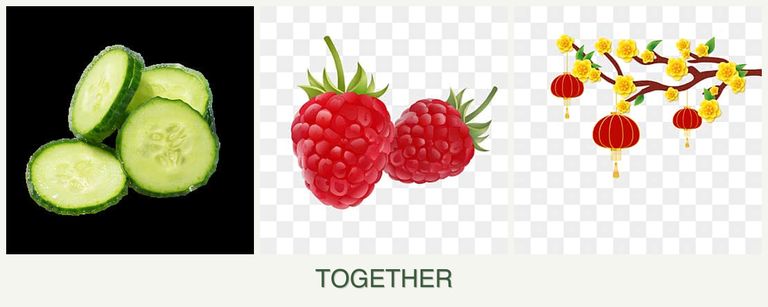 Can you plant cucumbers, raspberries and apricots together?