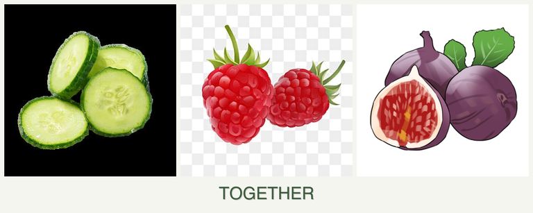 Can you plant cucumbers, raspberries and figs together?