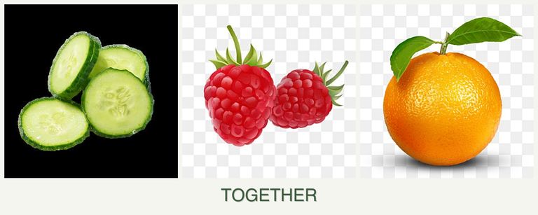 Can you plant cucumbers, raspberries and oranges together?