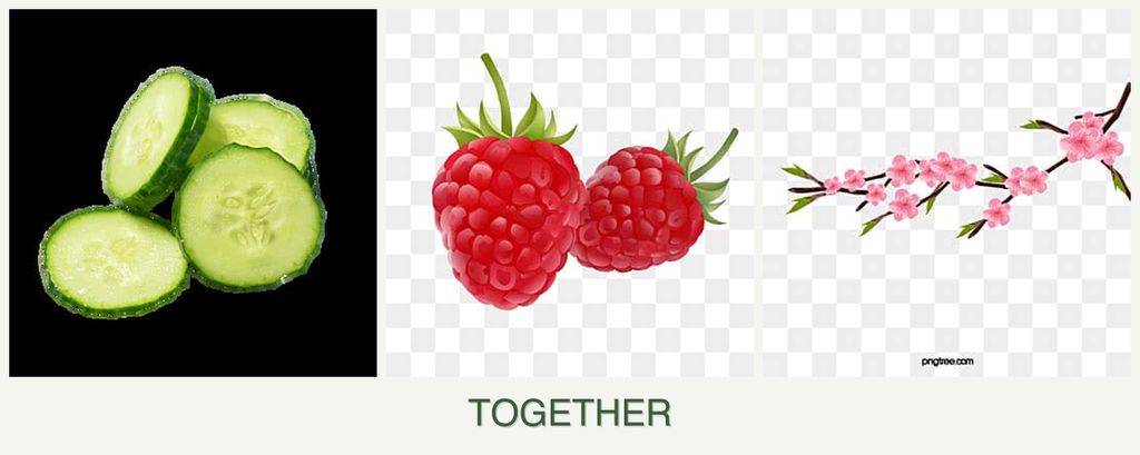 Can you plant cucumbers, raspberries and peaches together?