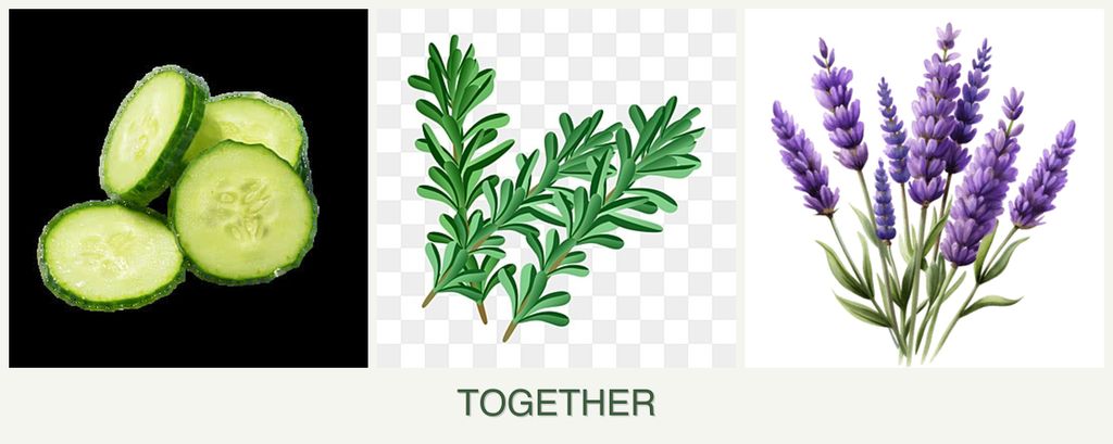 Can you plant cucumbers, rosemary and lavender together?