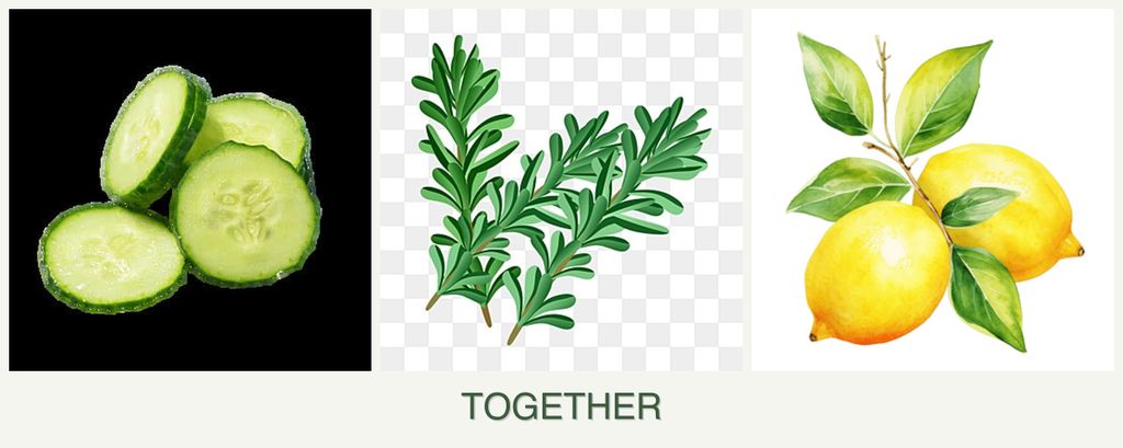 Can you plant cucumbers, rosemary and lemons together?