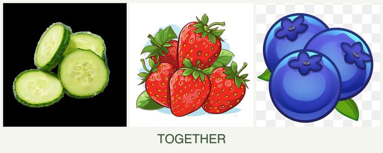 Can you plant cucumbers, strawberries and blueberries together?