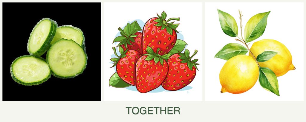 Can you plant cucumbers, strawberries and lemons together?