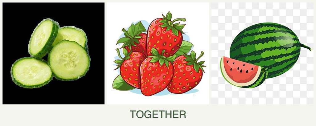 Can you plant cucumbers, strawberries and melons together?
