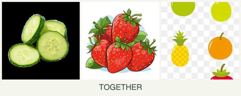Can you plant cucumbers, strawberries and pears together?