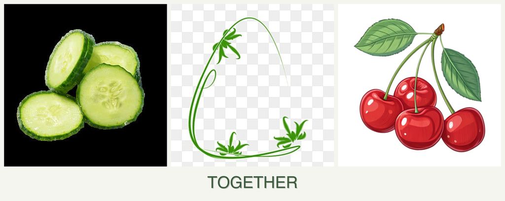 Can you plant cucumbers, tarragon and cherries together?