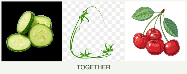Can you plant cucumbers, tarragon and cherries together?
