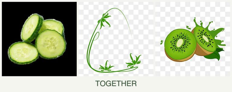Can you plant cucumbers, tarragon and kiwi together?