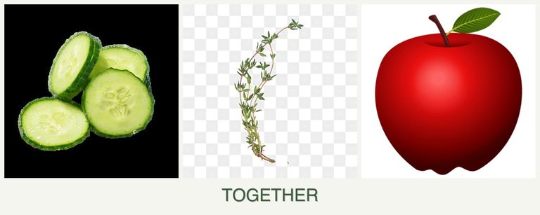 Can you plant cucumbers, thyme and apples together?