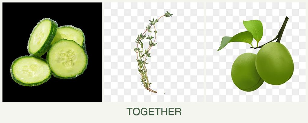 Can you plant cucumbers, thyme and plums together?