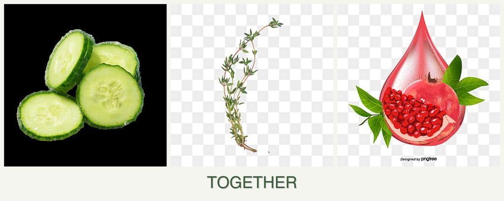 Can you plant cucumbers, thyme and pomegranates together?