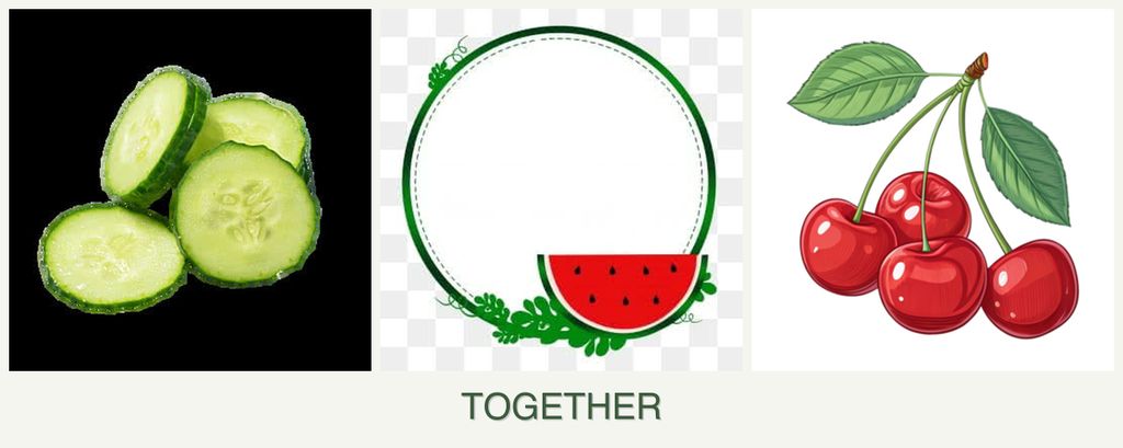 Can you plant cucumbers, watermelons and cherries together?