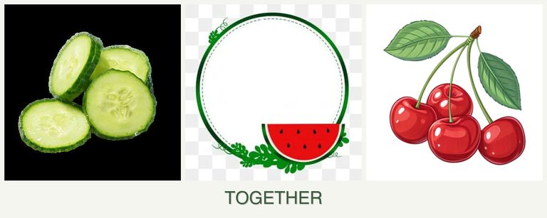 Can you plant cucumbers, watermelons and cherries together?