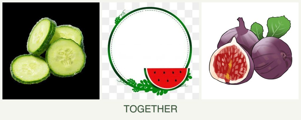 Can you plant cucumbers, watermelons and figs together?