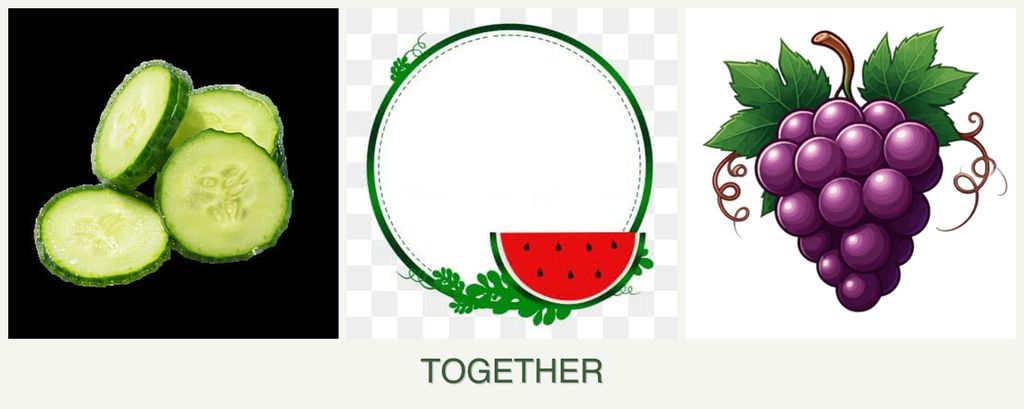 Can you plant cucumbers, watermelons and grapes together?