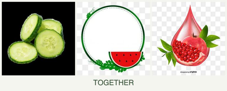 Can you plant cucumbers, watermelons and pomegranates together?