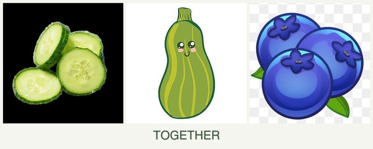 Can you plant cucumbers, zucchini and blueberries together?