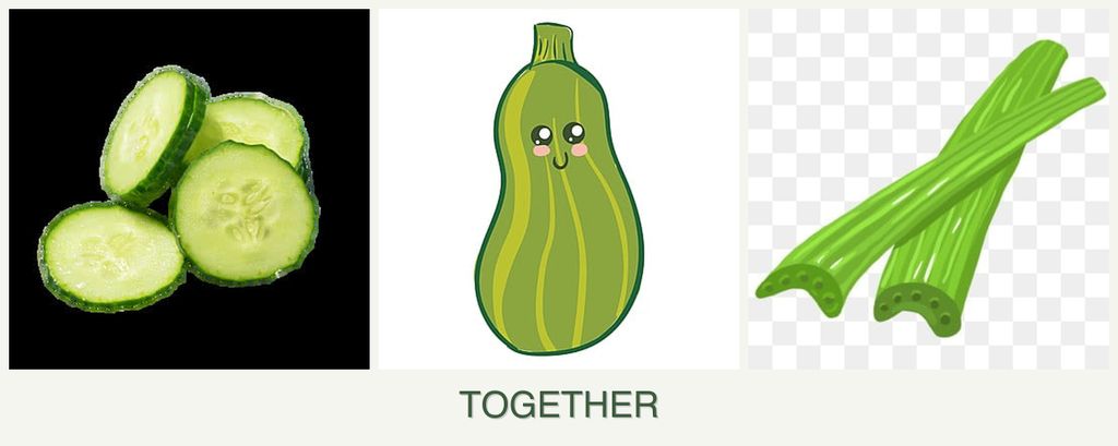 Can you plant cucumbers, zucchini and celery together?
