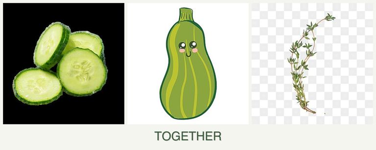 Can you plant cucumbers, zucchini and thyme together?