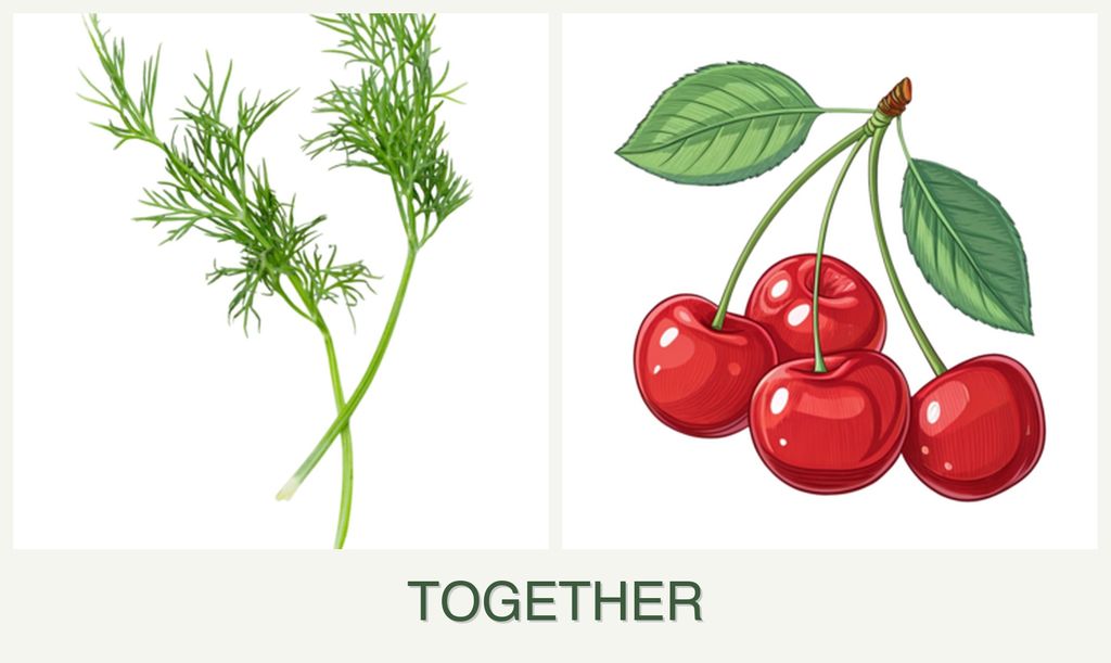 Can you plant dill and cherries together?