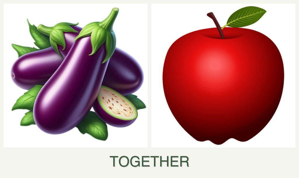 Can you plant eggplant and apples together?
