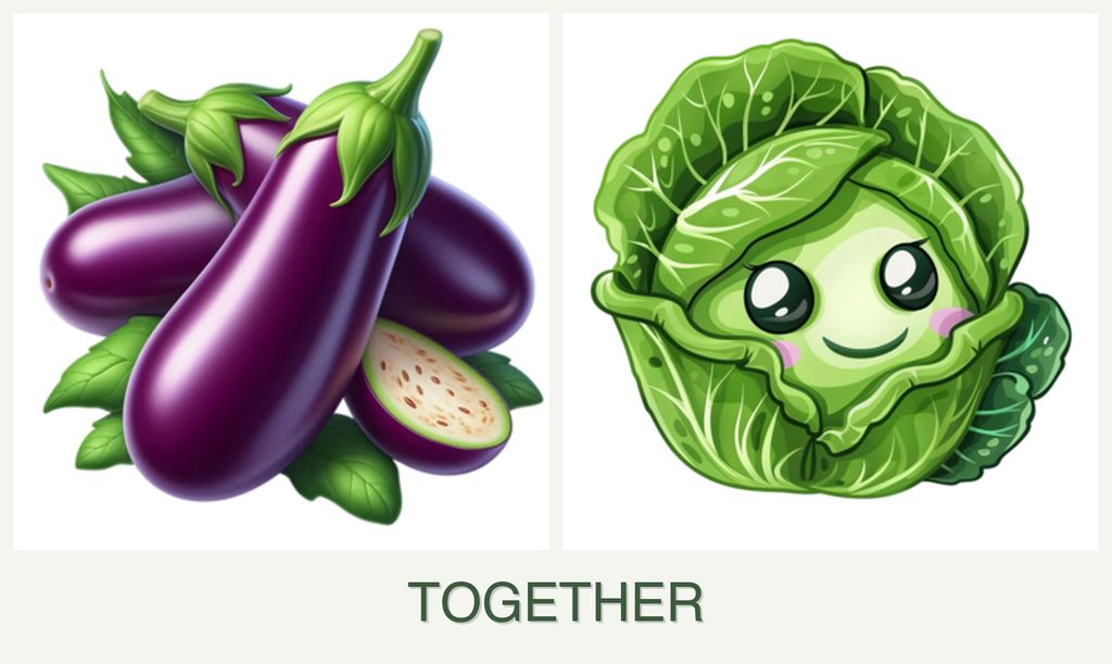 Can you plant eggplant and cabbage together?