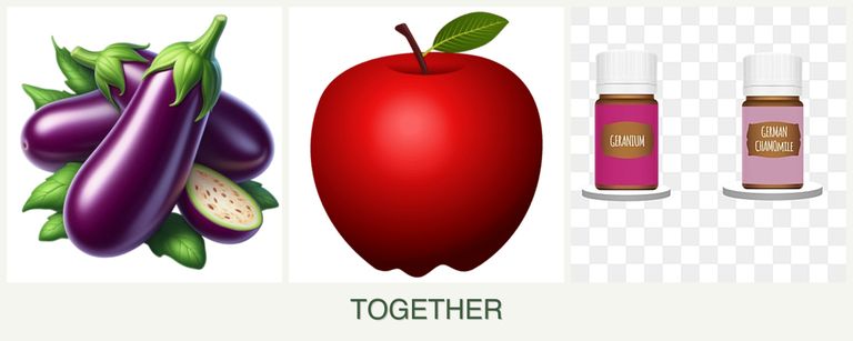 Can you plant eggplant, apples and geraniums together?