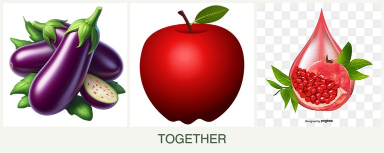 Can you plant eggplant, apples and pomegranates together?
