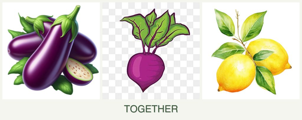 Can you plant eggplant, beets and lemons together?