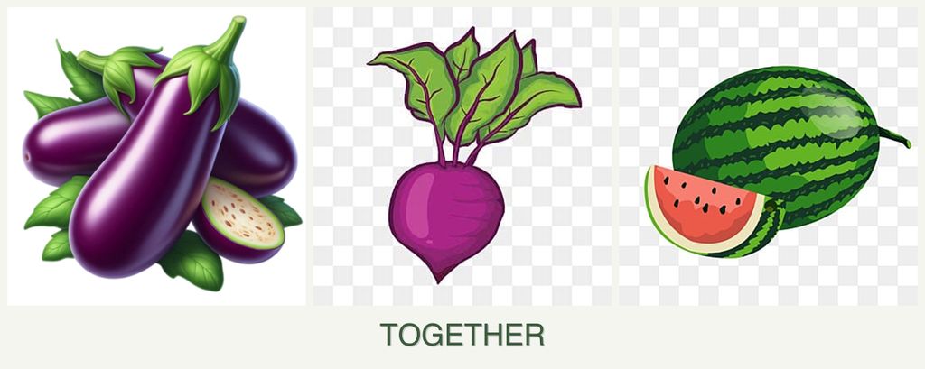 Can you plant eggplant, beets and melons together?