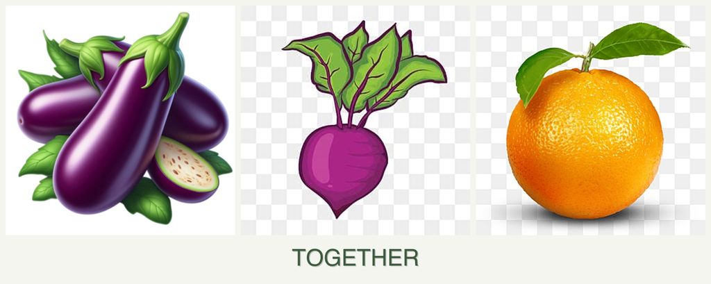Can you plant eggplant, beets and oranges together?