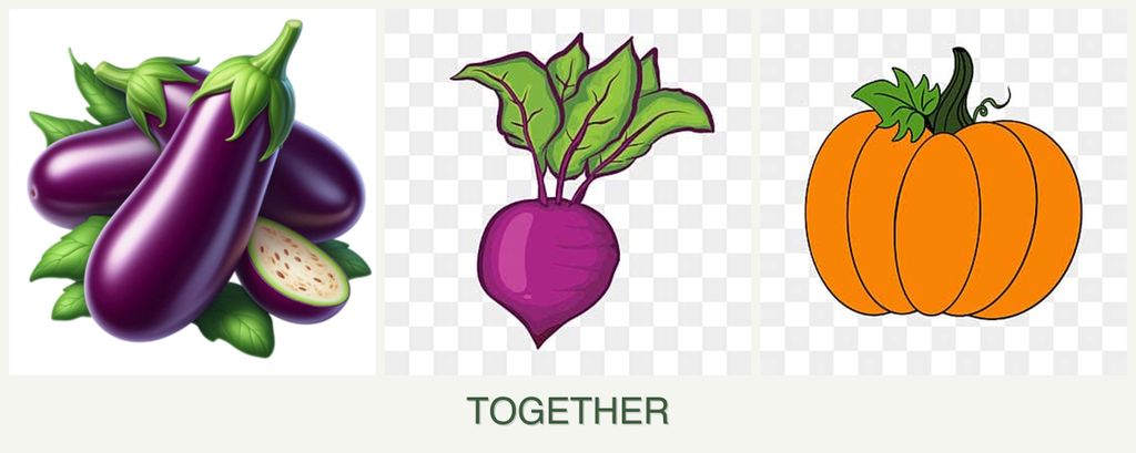 Can you plant eggplant, beets and pumpkin together?