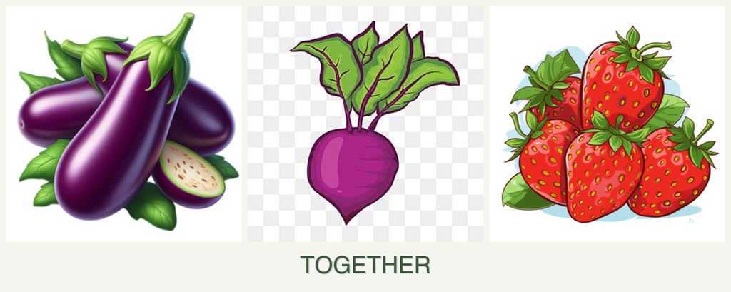 Can you plant eggplant, beets and strawberries together?