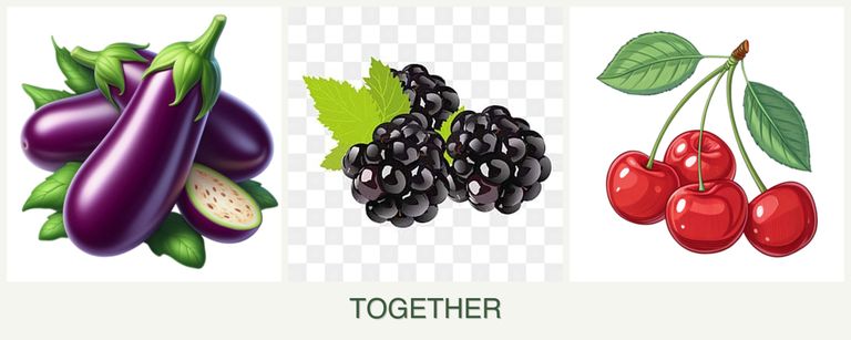 Can you plant eggplant, blackberries and cherries together?